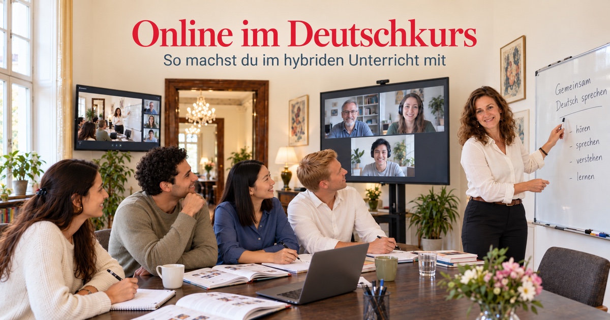 So machst du im Online-Deutsch-Kurs mit